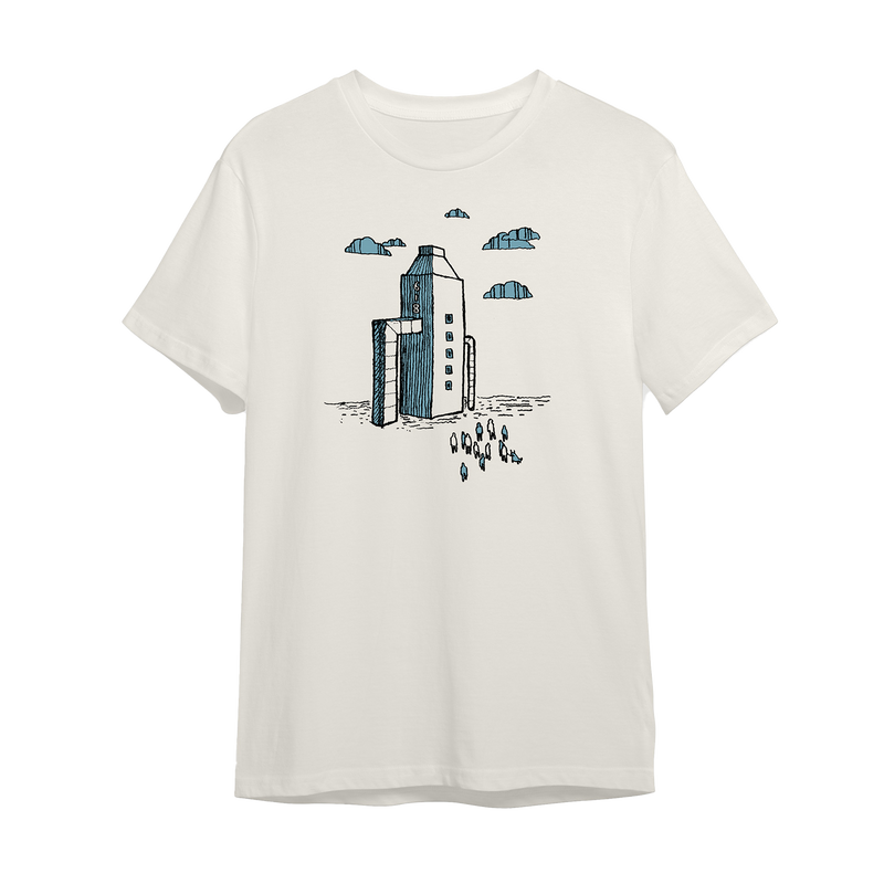 Painting of a Panic Attack Drawing T-Shirt | Frightened Rabbit