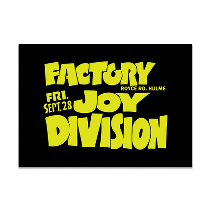 Factory Joy Division Print