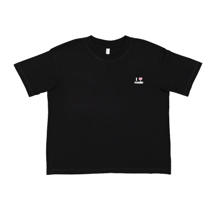 ‘i heart rosie’ black t-shirt