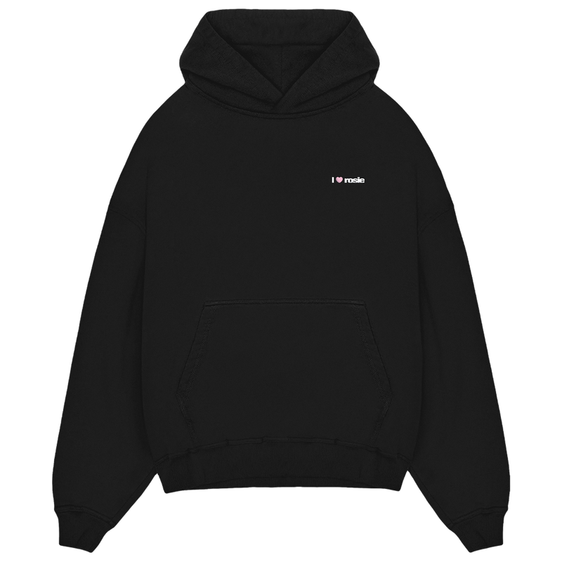 ‘i heart rosie’ black hoodie | ROSÉ
