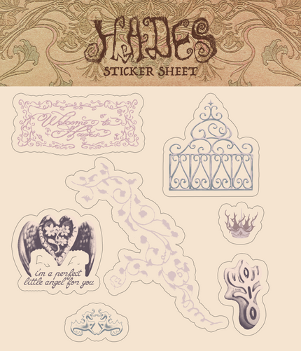Welcome To Hades Sticker Sheet | Melanie Martinez