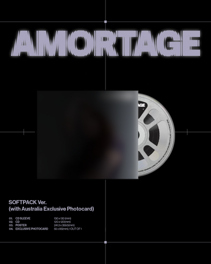 AMORTAGE - Photo softpack CD (with Australia Exclusive Photocard)