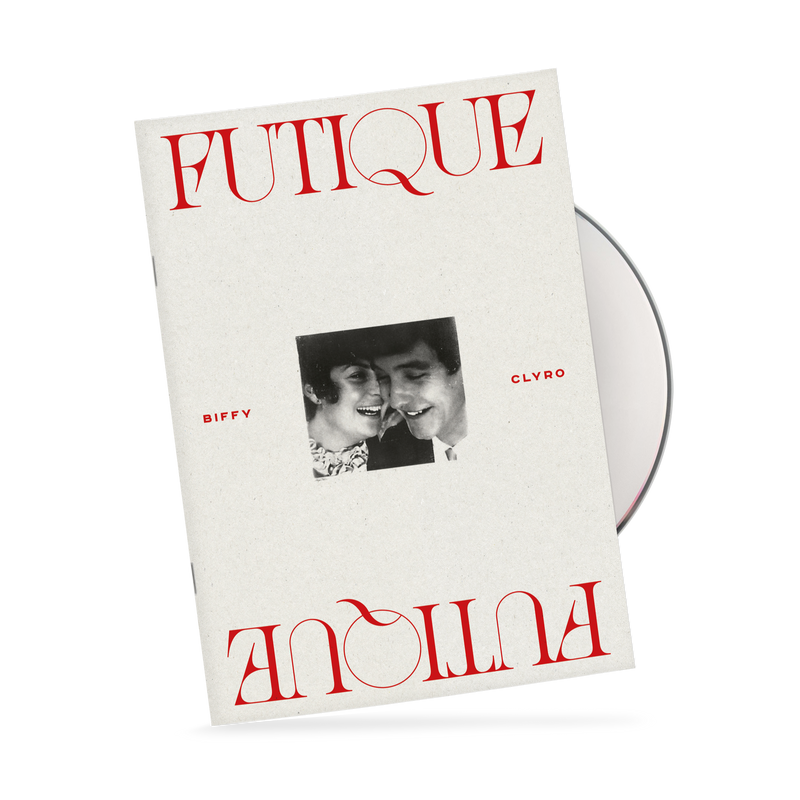 Futique Red T-shirt with choice of music and Signed Artcard bundle