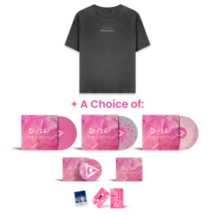 Play Charcoal T-Shirt & Album Bundle & Signed Polaroid | Ed Sheeran
