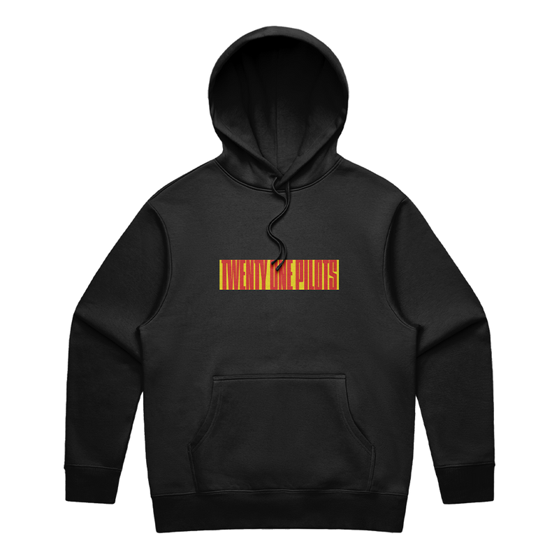 BLOCK WORDMARK BLACK HOODIE + CHOICE OF MUSIC | Twenty One Pilots