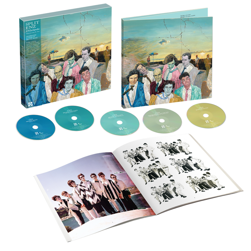 ENZ 50 White T-Shirt + Music Bundle | Split Enz