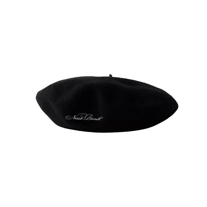 Nessa Script Beret | NESSA BARRETT