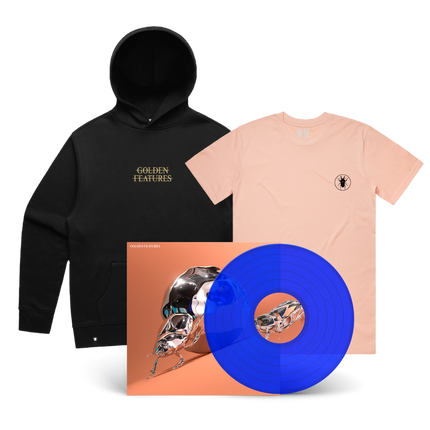 Sisyphus Blue Vinyl + Pink Stag Beetle Tee / Stag Beetle Premium Hoodie