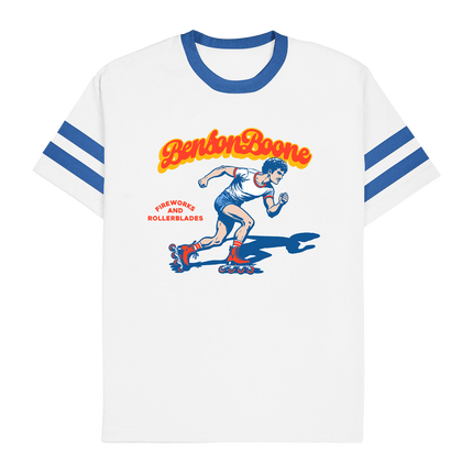 Rollerblading Benny Ringer Tee | Benson Boone