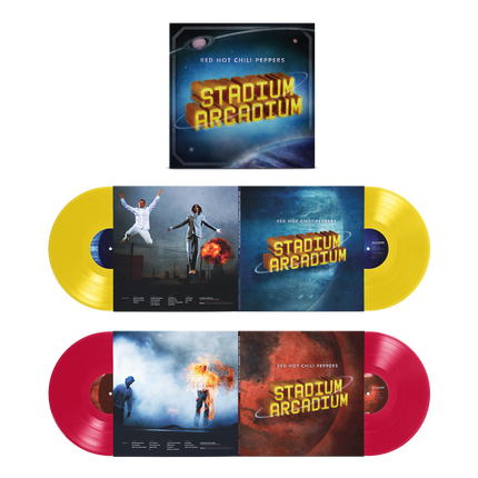 Stadium Arcadium: 20th Anniversary Limited Edition Canary Yellow & Apple Red 4LP  | Red Hot Chili Peppers