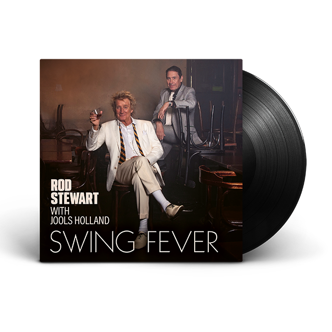 Swing Fever (Black Vinyl) with signed art card | Rod Stewart with Jools Holland