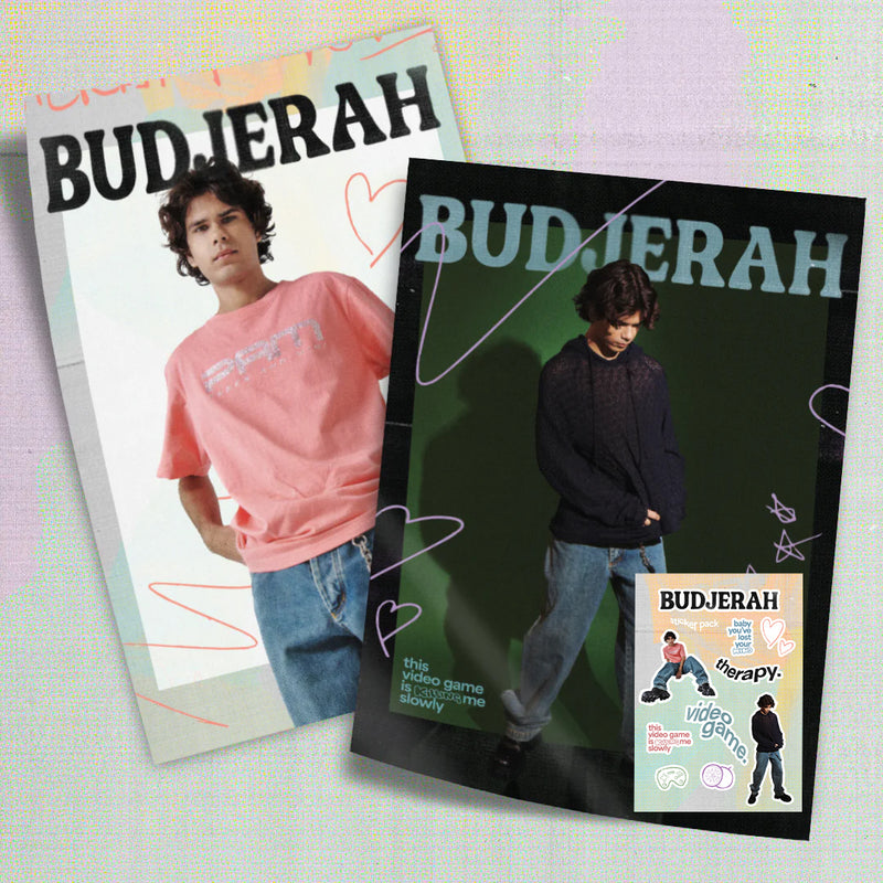 Therapy/Video Game Signed Poster + Sticker Pack | Budjerah