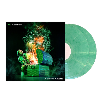 A Gift & A Kers 2LP Limited Clear Smoky Green Vinyl + Signed Artcard