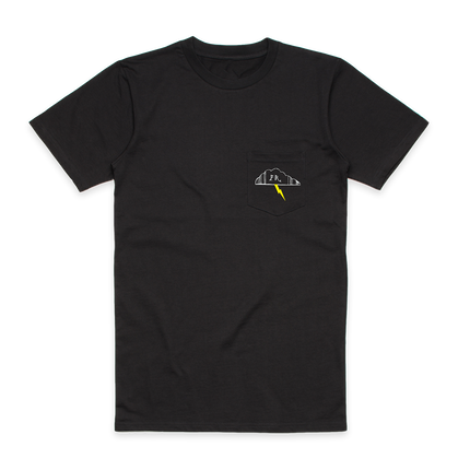 Frightened Rabbit Sing The Greys Lightning Bolt Pocket T-shirt Black