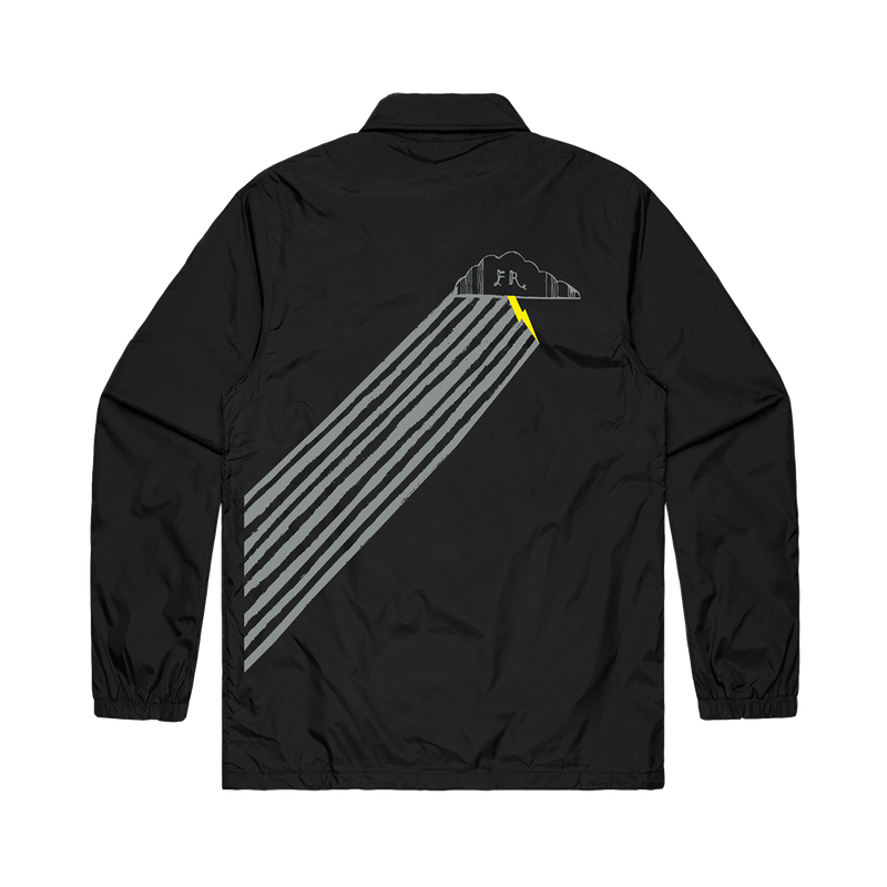 Frightened Rabbit Sing The Greys Lightning Bolt Coach Jacket Black