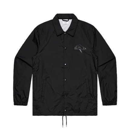Frightened Rabbit Sing The Greys Lightning Bolt Coach Jacket Black