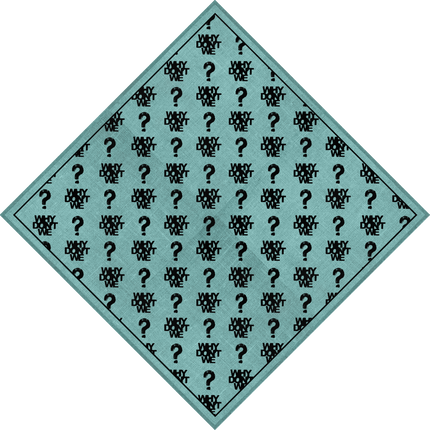 Logo Pattern Teal Bandana