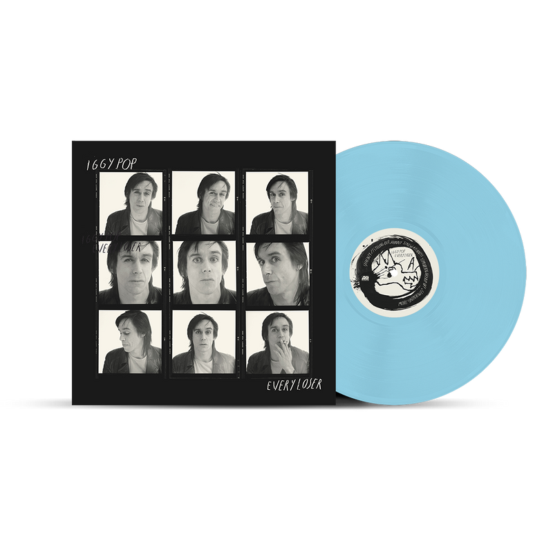 Iggy Pop EVERY LOSER Mick Rock Album Cover Sky Blue Vinyl