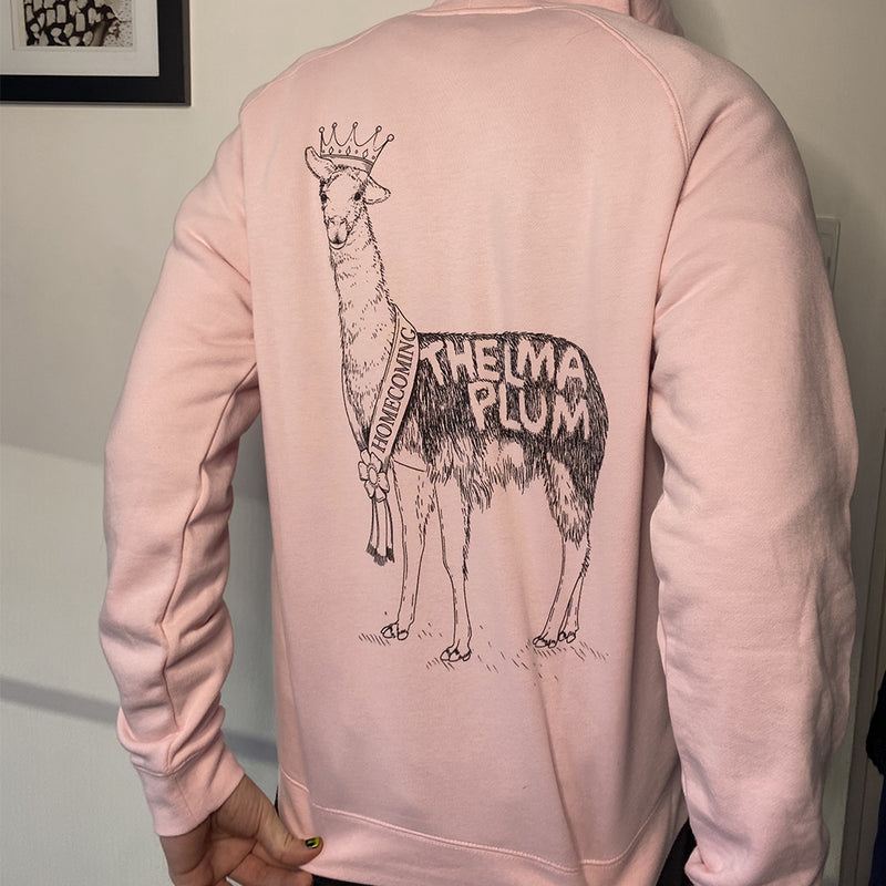 Pretty in Pink Homecoming Llama hoodie