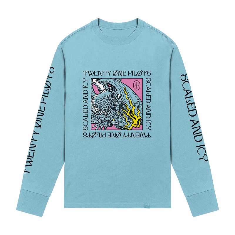 twenty one pilots dragon box long sleeve scaled and icy