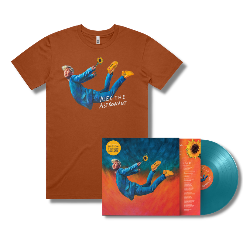 Alex The Astronaut How To Grow A Sunflower Underwater Vinyl + T-Shirt Bundle