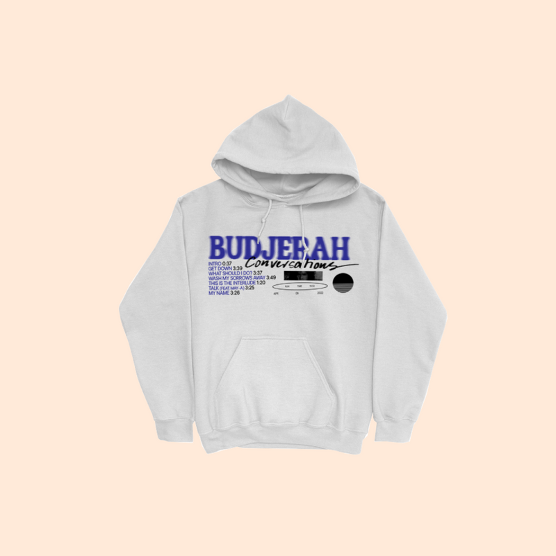 Conversations Tracklist Hoodie (White)