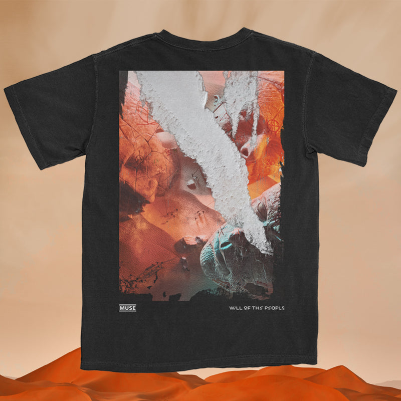 Muse Will of the People Cover Collage Black T-Shirt